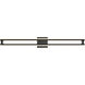 Cass LED 36 inch Black Bath Vanity Wall Light