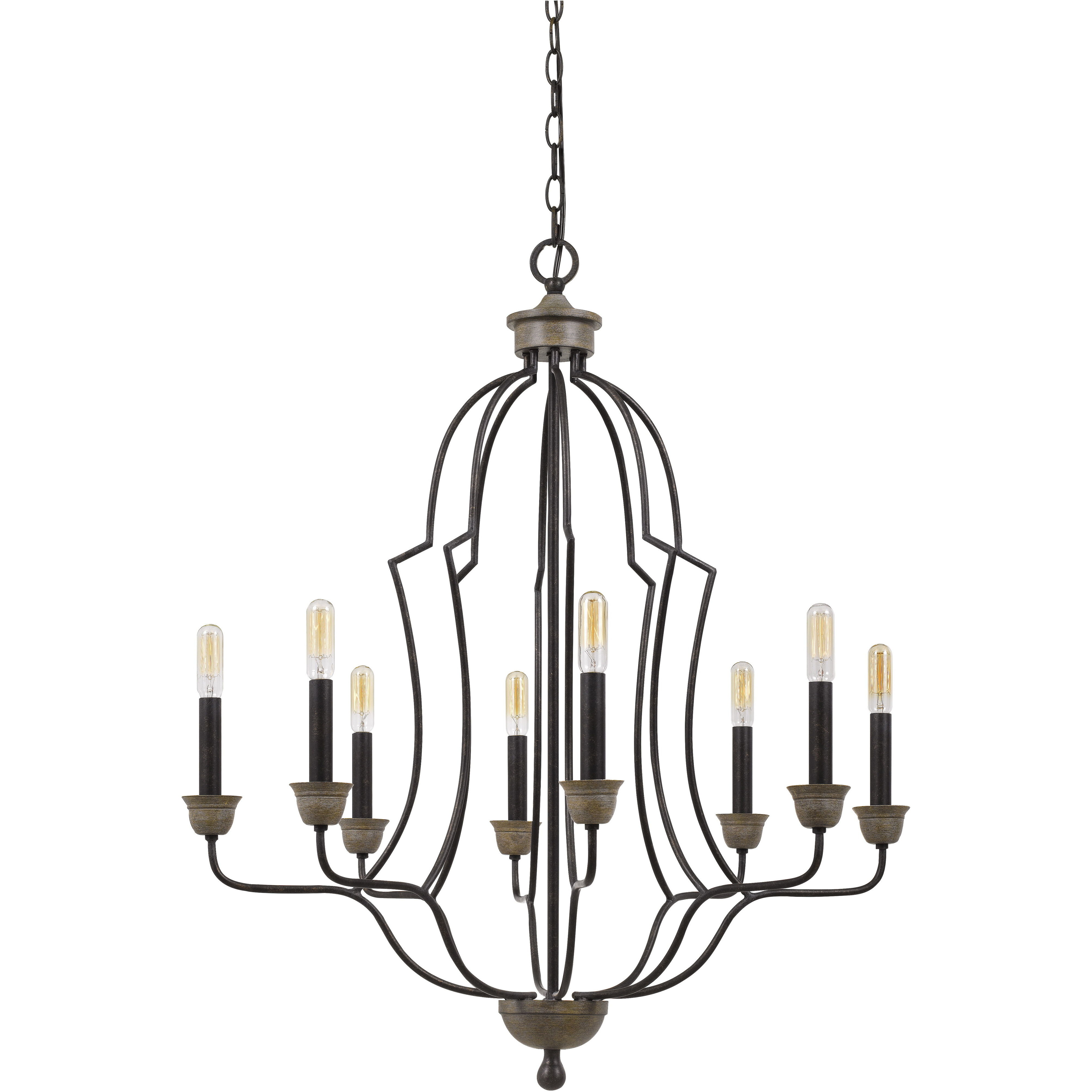 Lebrija 8 Light 29.25 inch Textured Bronze Chandelier Ceiling Light