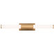 Dax 2 Light 36 inch Satin Brass ADA Vanity Light Wall Light