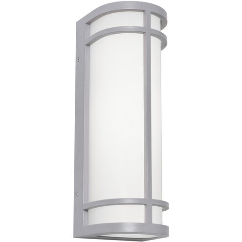 Crain LED 16 inch Textured Grey Outdoor Sconce