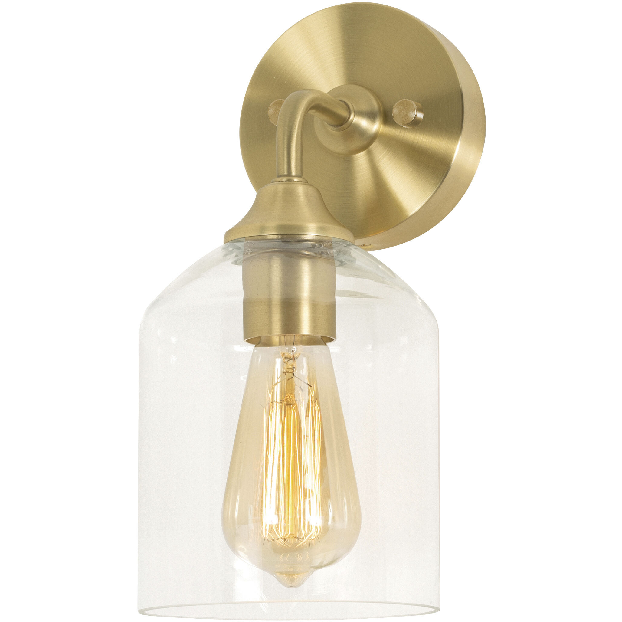 Satin brass sconce deals