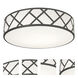 Haven 3 Light 16.75 inch Black Flush Mount Ceiling Light