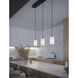 Leo Linear Pendant Ceiling Light in Black