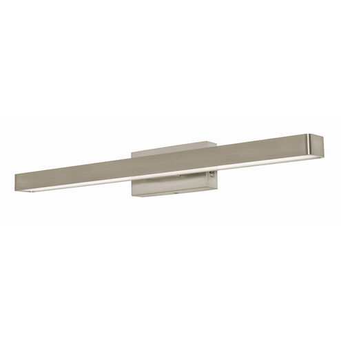 Brock LED 24 inch Satin Nickel Vanity Light Wall Light