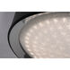 Belle LED 19 inch Black Flush Mount Ceiling Light