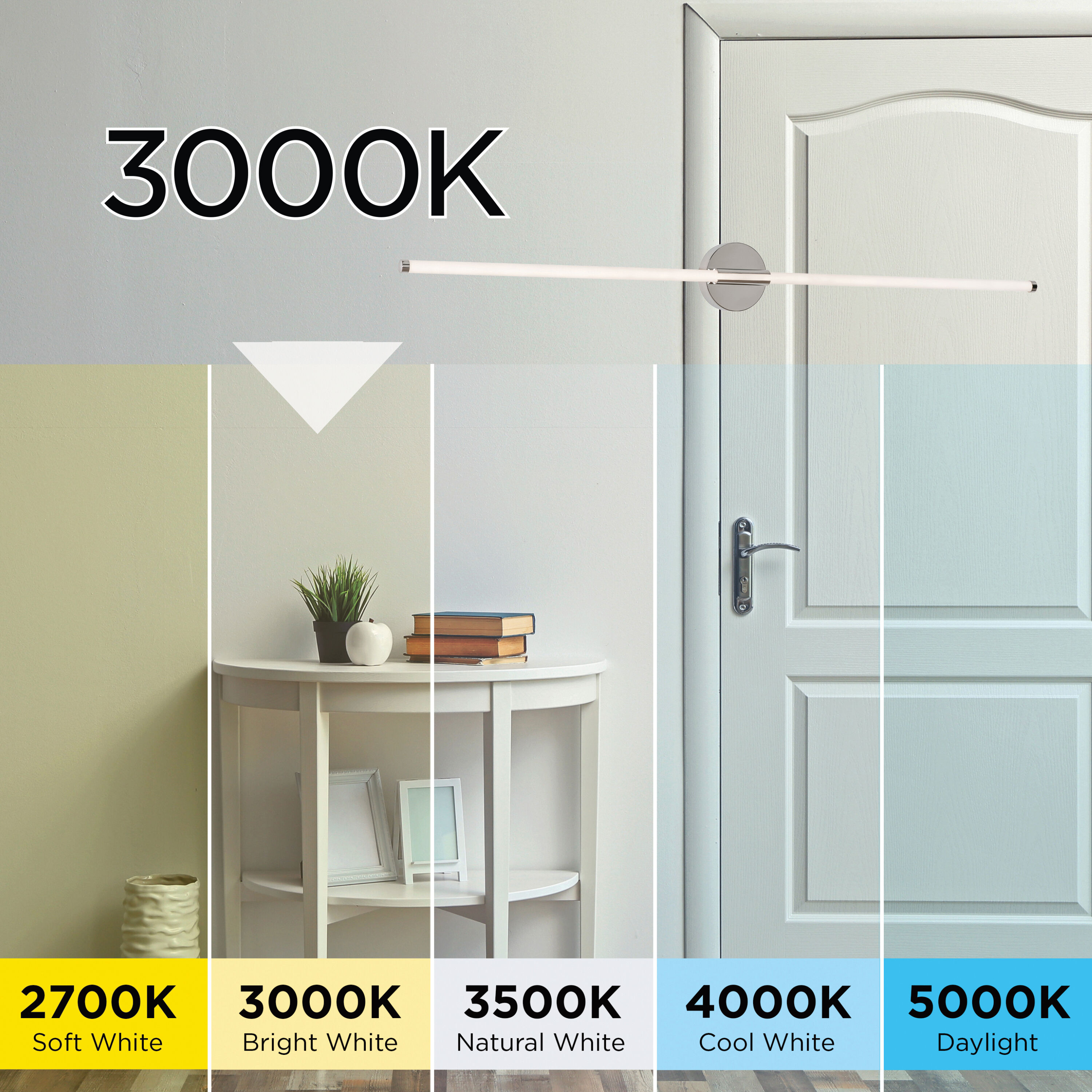 Rusnak 1 Light 36 inch Black Bath Vanity Wall Light