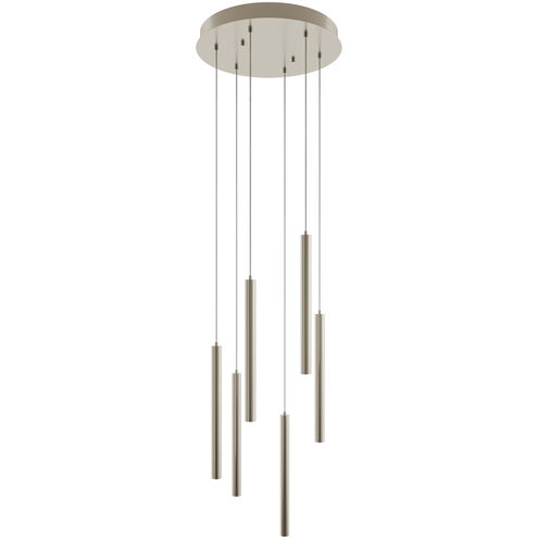 Eli 6 Light 18 inch Satin Nickel Pendant Ceiling Light