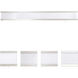 Randolph LED Satin Nickel ADA Wall Light in Linen White