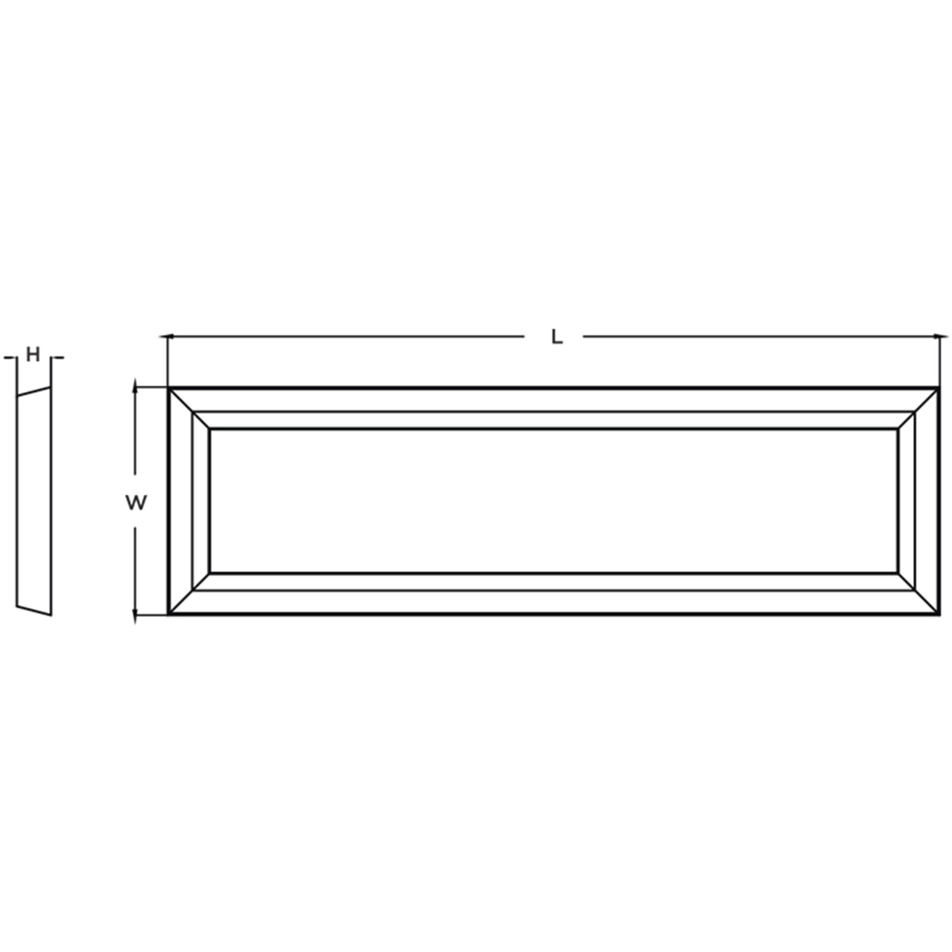 Zurich LED 15 inch White Decorative Flush Linear Ceiling Light