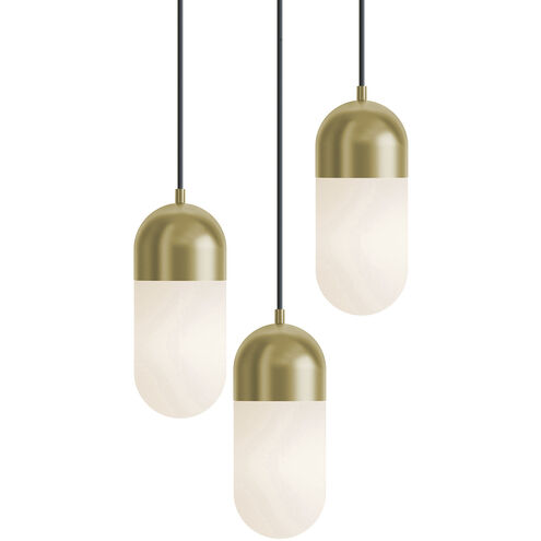 Irvine LED 18 inch Light Antique Brass Multi-light Pendant Ceiling Light