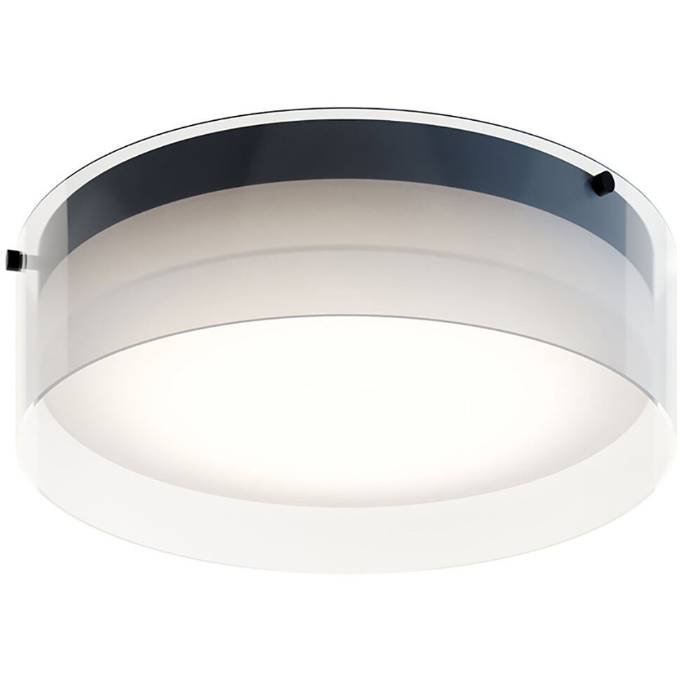 AFX STDF12LAJD1BK Studio LED 12 inch Black Flush Mount Ceiling Light