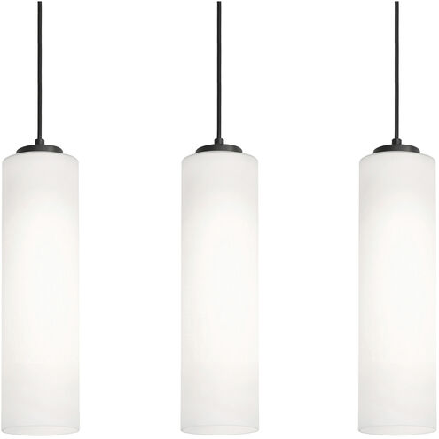 Leo Linear Pendant Ceiling Light in Black