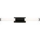 Dax 2 Light 36 inch Black ADA Vanity Light Wall Light