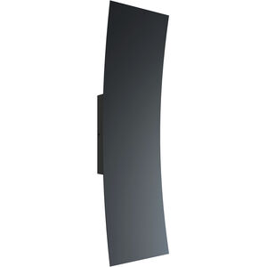 Sadie LED 18 inch Black Outdoor Wall Sconce