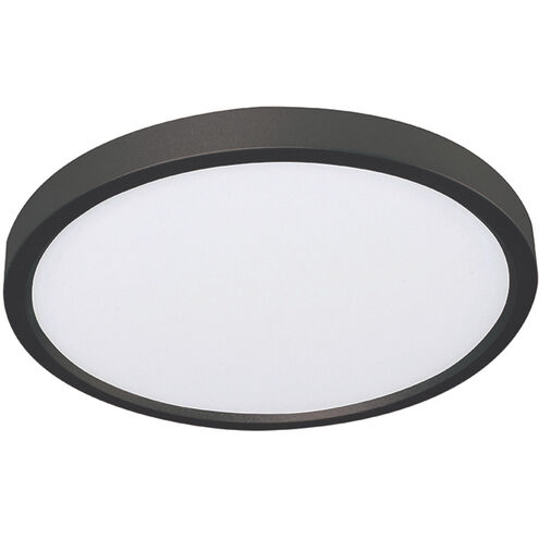 Edge Round 1 Light 8 inch Black Flush Mount Ceiling Light