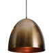 Brooklyn 1 Light 15.75 inch Antique Brass Pendant Ceiling Light