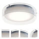 Studio LED 15.5 inch Polished Chrome Flush Mount Ceiling Light