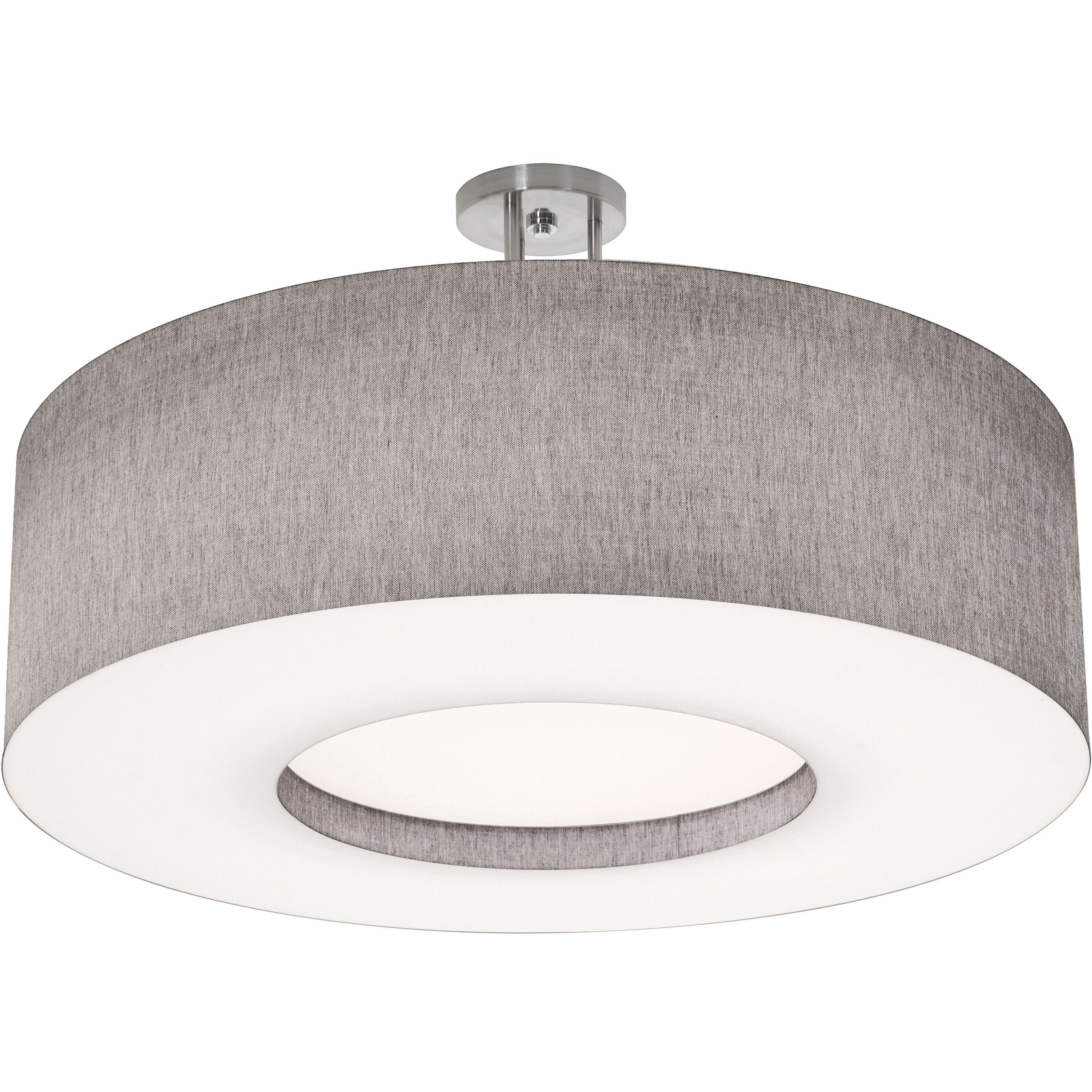 Flush grey ceiling light top