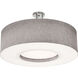 Montclair 4 Light 30 inch Satin Nickel Semi-Flush Mount Ceiling Light