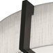 Apex 3 Light 17 inch Espresso Flush Mount Ceiling Light in Linen White