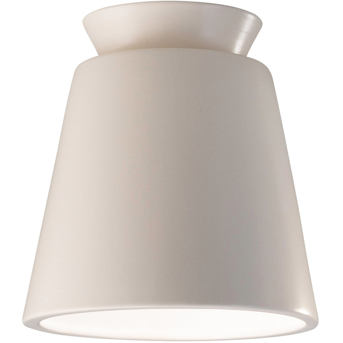 Radiance Collection LED 7.5 inch Matte White Outdoor Flush-Mount