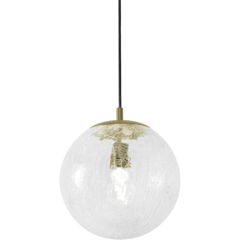 Palla 1 Light 9.5 inch Light Antique Brass Pendant Ceiling Light in 9 in