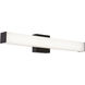 Tad LED 24.75 inch Black Vanity Light Wall Light in 24 in