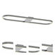 Glo 1 Light 12 inch Satin Nickel Semi-Flush Mount Ceiling Light