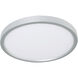 Edge 1 Light 8 inch Satin Nickel Flush Mount Ceiling Light