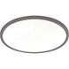Edge Round LED 20 inch Black Flush Mount Ceiling Light