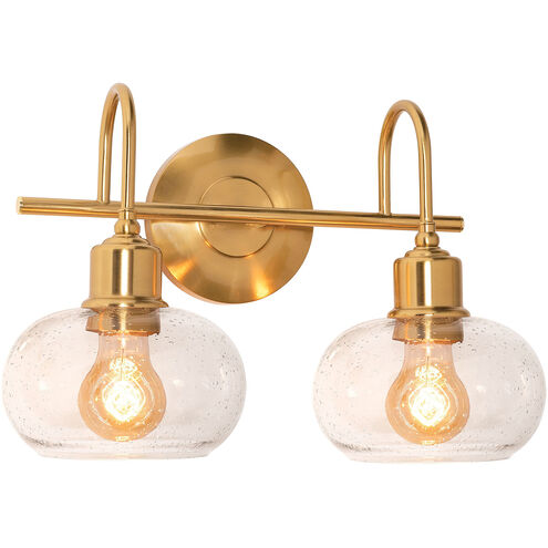 Laney 2 Light 8.1 inch Vintage Gold Vanity Light Wall Light