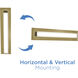Vogue 1 Light 21 inch Light Antique Brass Bath/Vanity Light Wall Light