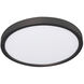 Edge Round 1 Light 7.88 inch Black Flush Mount Ceiling Light