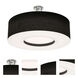Montclair 4 Light 30 inch Satin Nickel Semi-Flush Mount Ceiling Light in Incandescent, Black