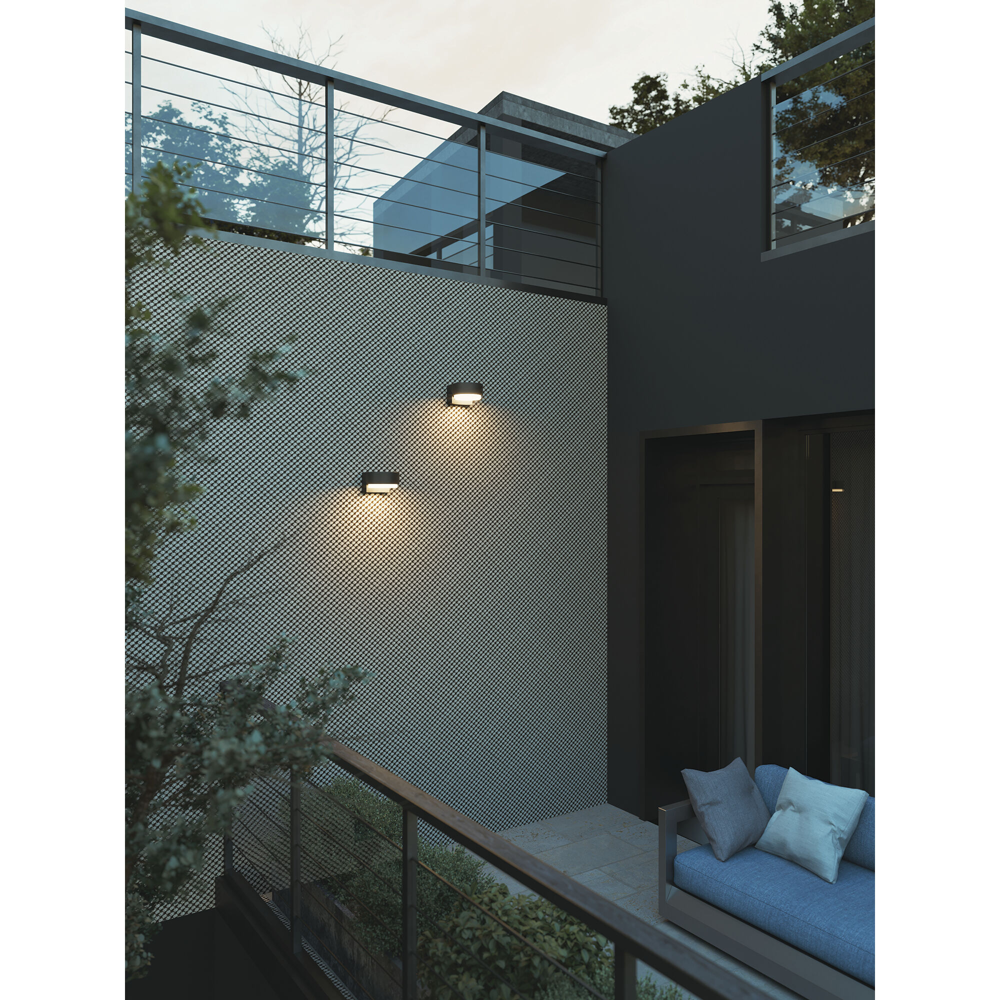 Elm LED 4.25 inch Black Outdoor Sconce