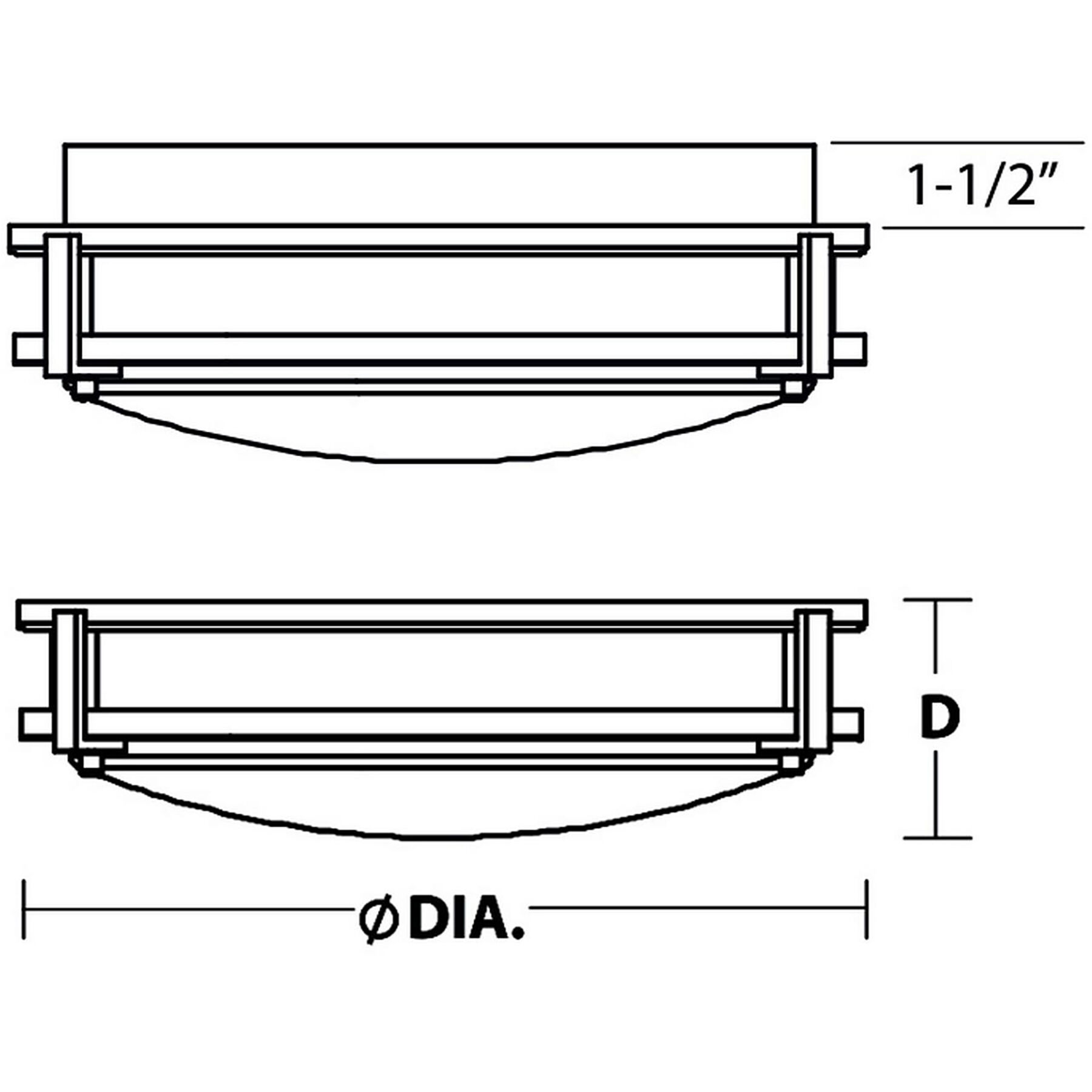 Carlisle LED 14 inch Satin Nickel Flush Mount Ceiling Light