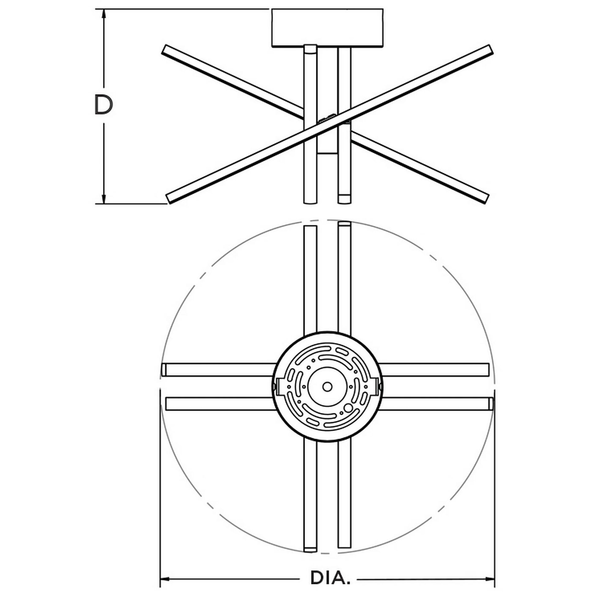 Jaxx LED 15 inch Satin Brass Semi Flush Mount Ceiling Light 