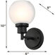 Abrya 1 Light 5.91 inch Black Wall Sconce Wall Light