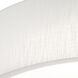 Sanibel 4 Light 32 inch Linen White Flush Mount Ceiling Light in Incandescent