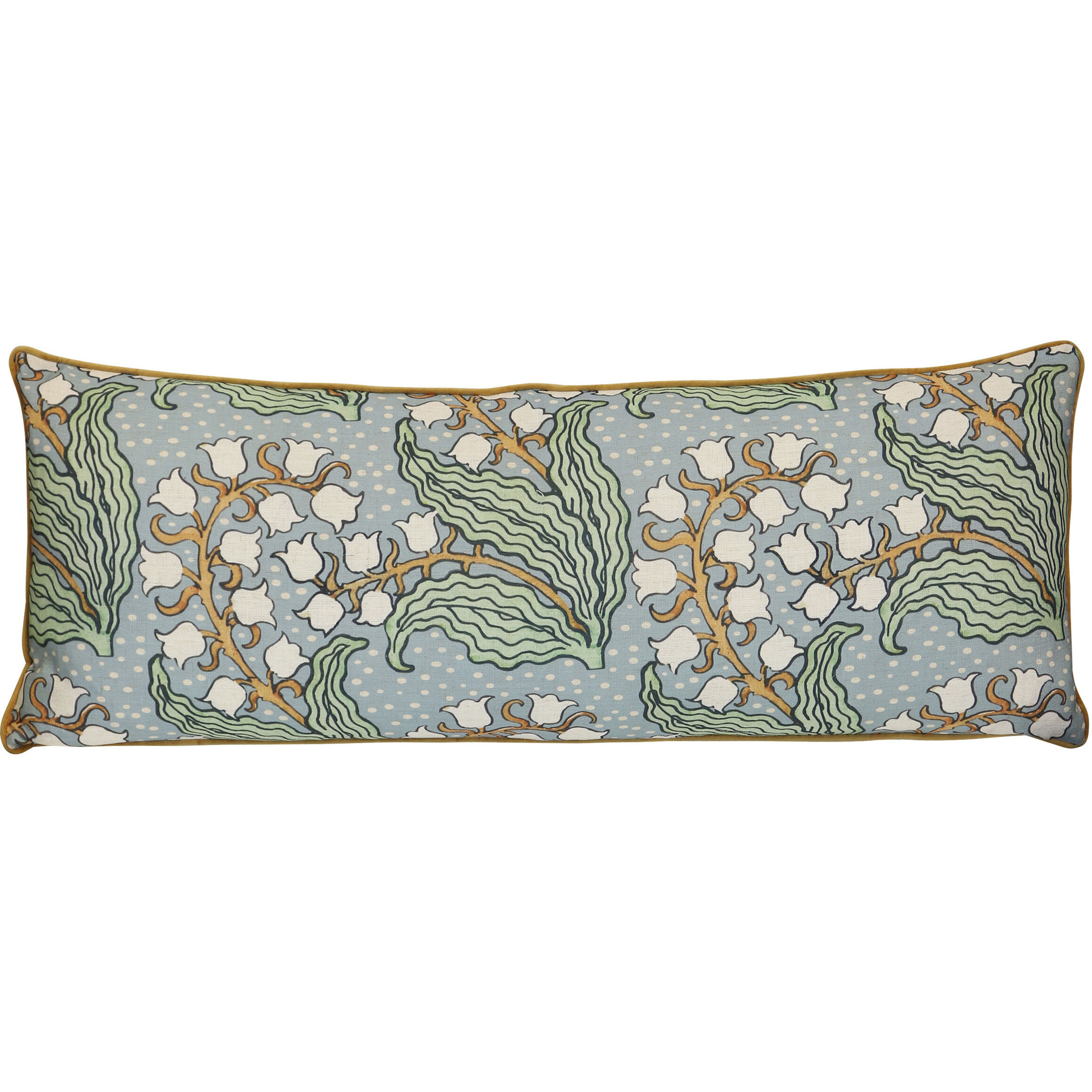 Chinoiserie 36 inch Multicolor Pillow in 36" x 14"