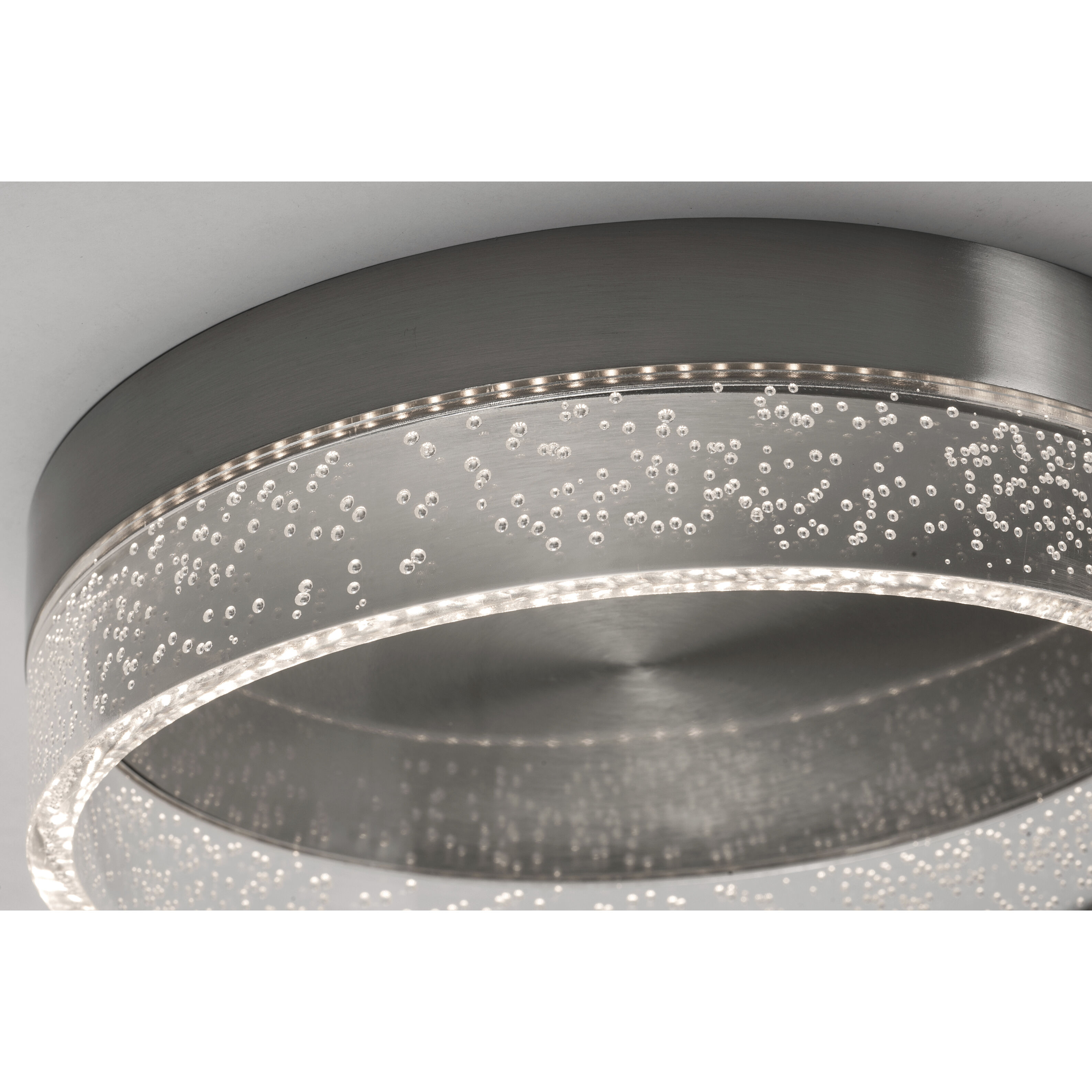 Maggie LED 16 inch Satin Nickel Flush Mount Ceiling Light