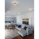 Cass LED 17 inch Satin Nickel Flush Mount Ceiling Light 