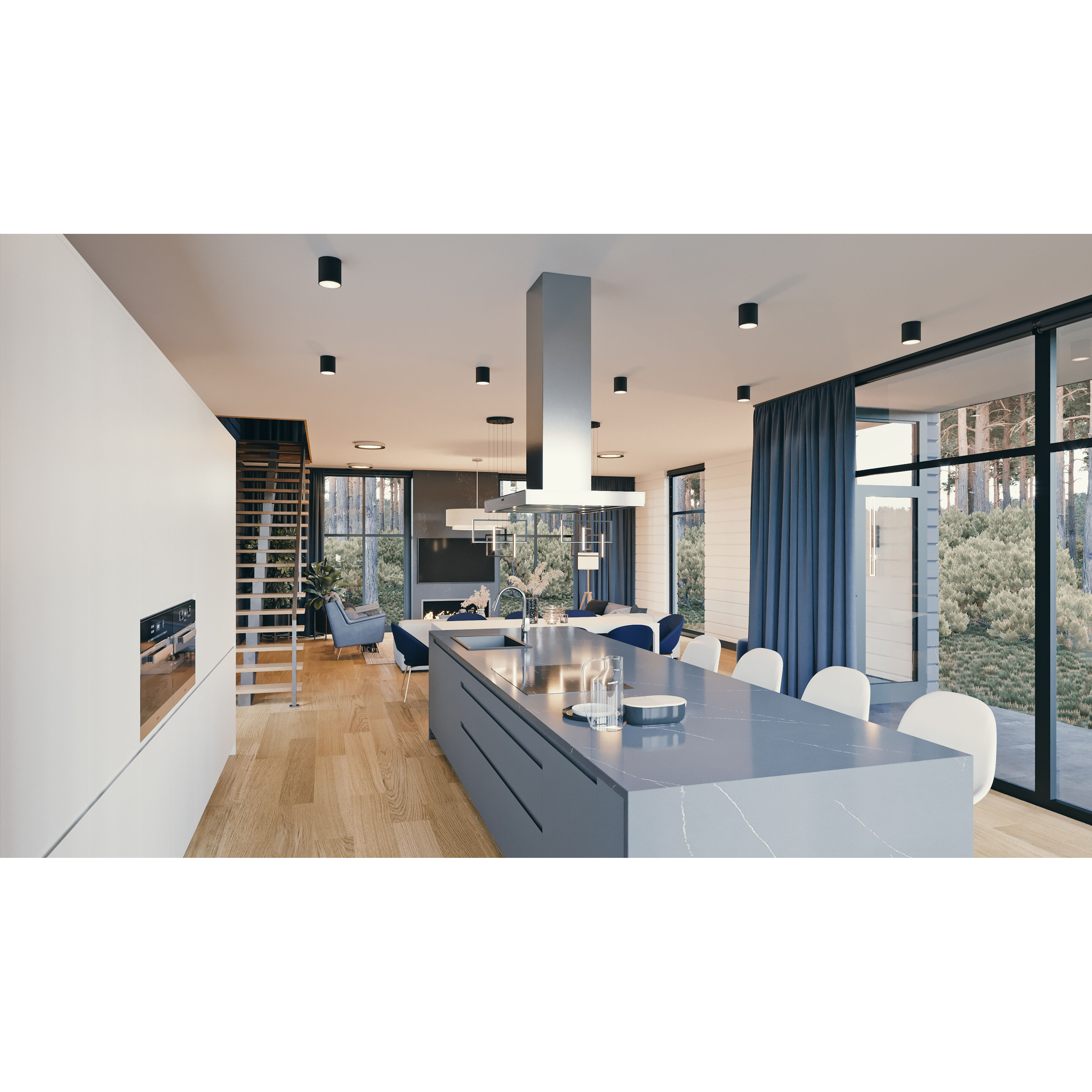 Everly LED 4.25 inch Black Outdoor Ceiling Light