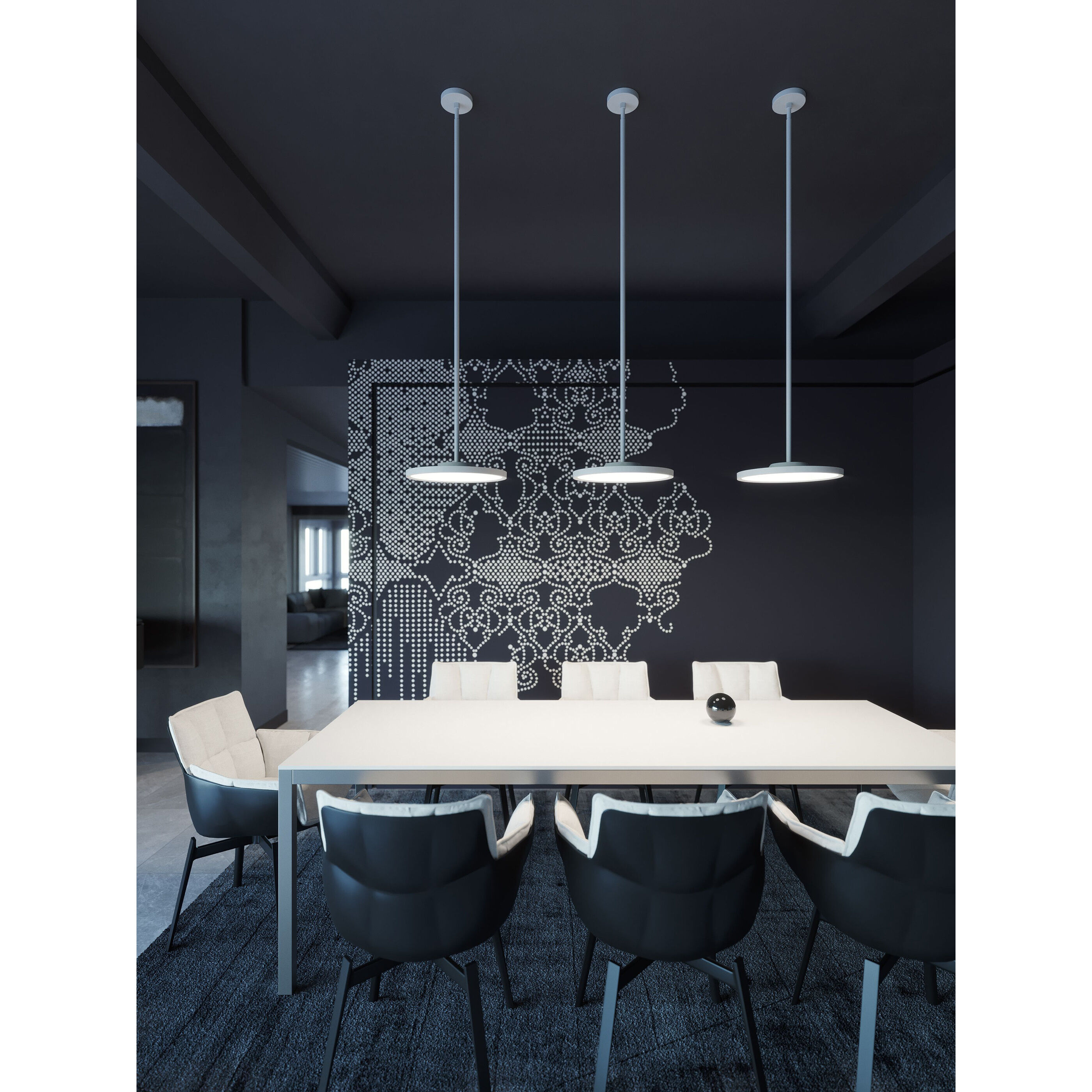 Edge 1 Light 15.68 inch Black Pendant Ceiling Light