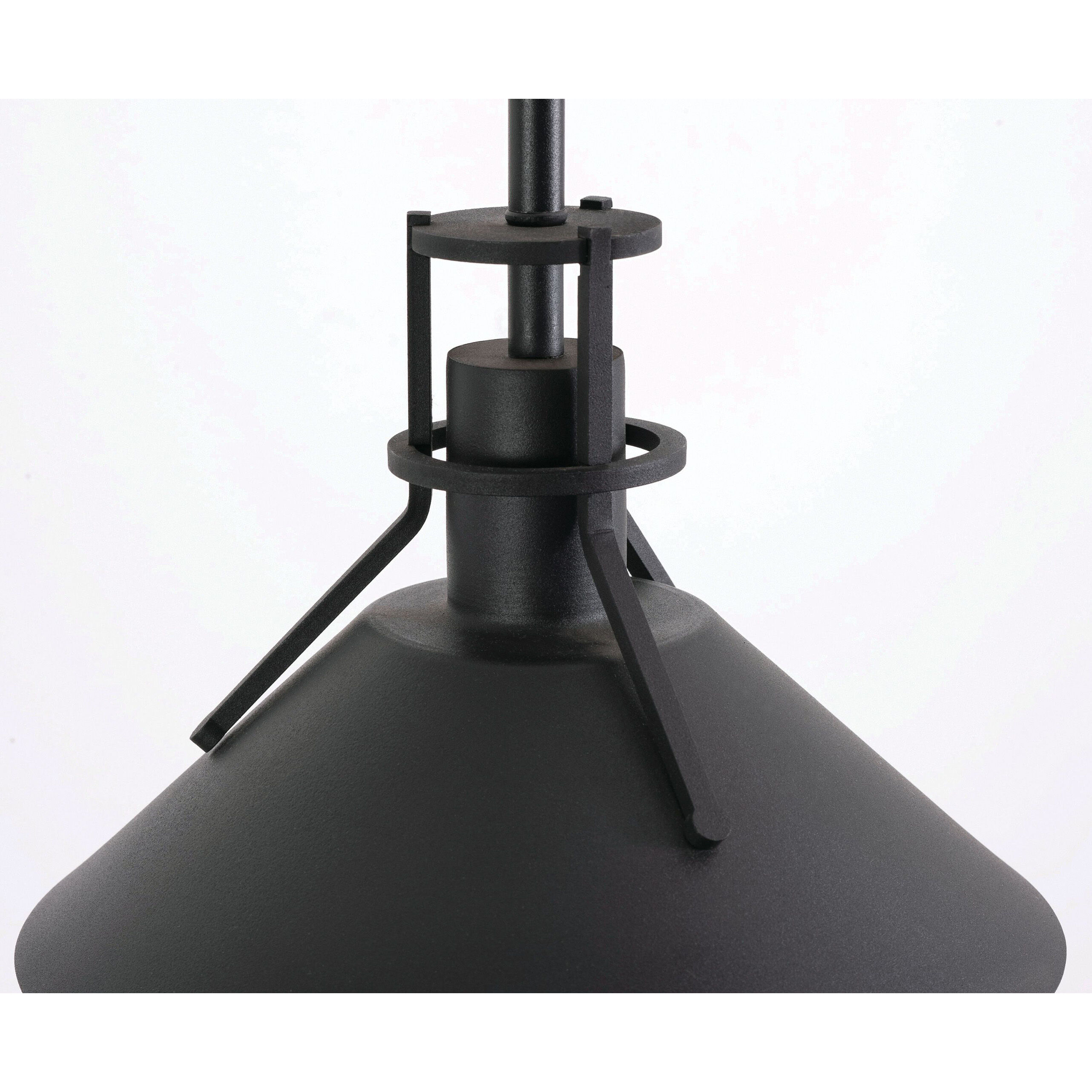 Gus 1 Light 10 inch Black Outdoor Pendant