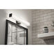 Tad LED 24.75 inch Black Vanity Light Wall Light in 24 in