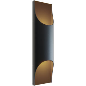 Harrison LED 18 inch Black Outdoor Wall Sconce