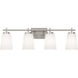 Joanna 4 Light 32 inch Satin Nickel Vanity Light Wall Light