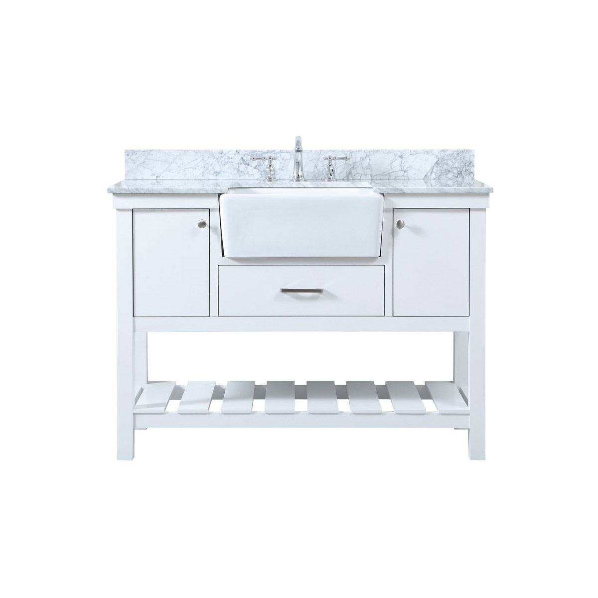 Clement 48 X 22 X 34.13 inch White Bathroom Vanity Cabinet