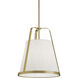 Lizzette LED 18 inch Light Antique Brass Pendant Ceiling Light